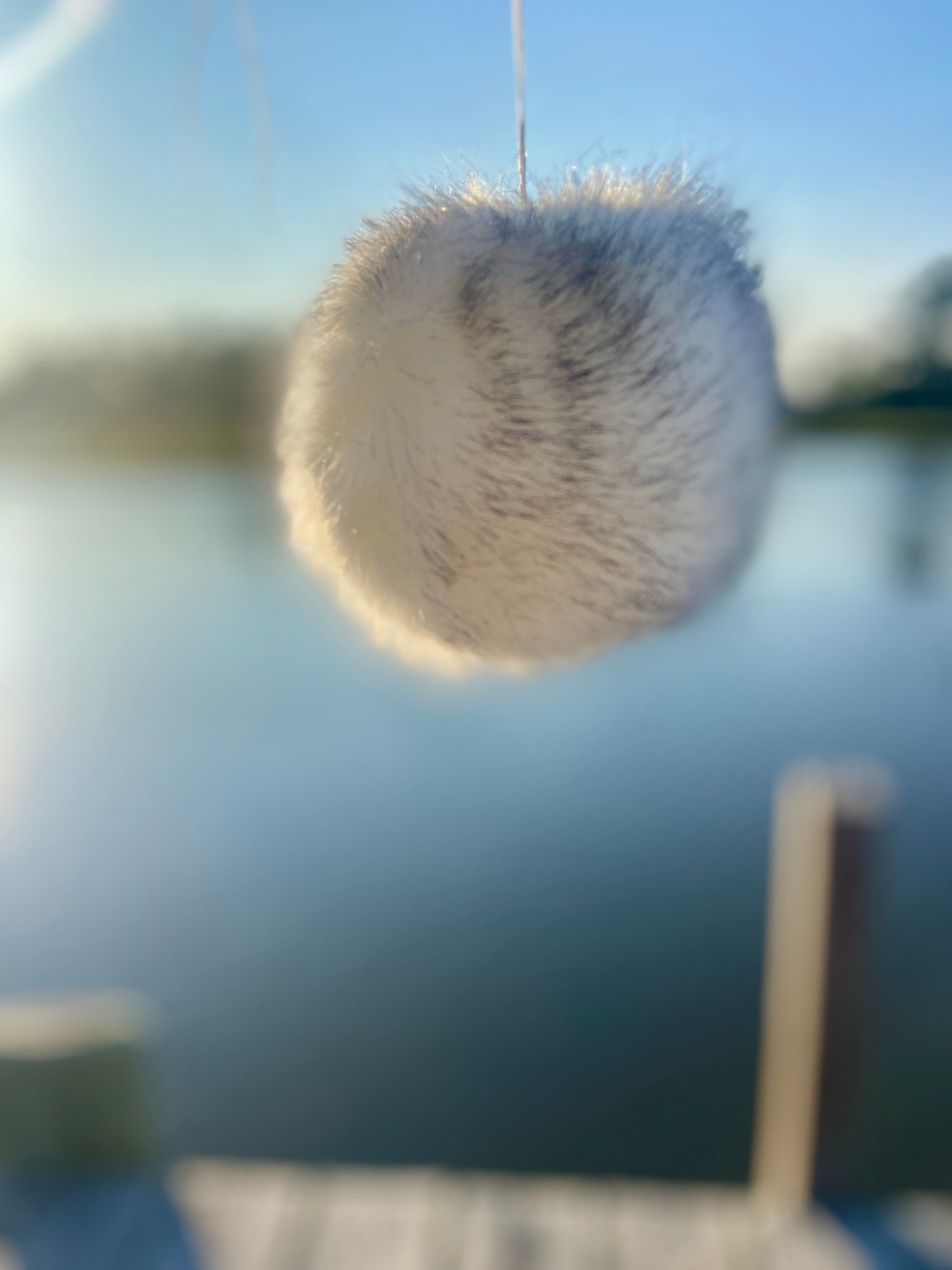 Cream White Black Lux Faux Fur Pom Mix and Match Vegan Handmade